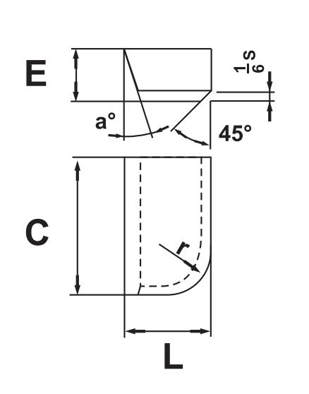Συγκολλημένες καρβίδιο άκρες YT5/P30 πρότυπο A12, A16, A20, A25 βολφραμίου