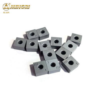12.7x12.7x6.5 Τετράγωνες άκρες πλατύτητας Tungsten Carbide Chain Saw Parts Insert για το κόψιμο πέτρας