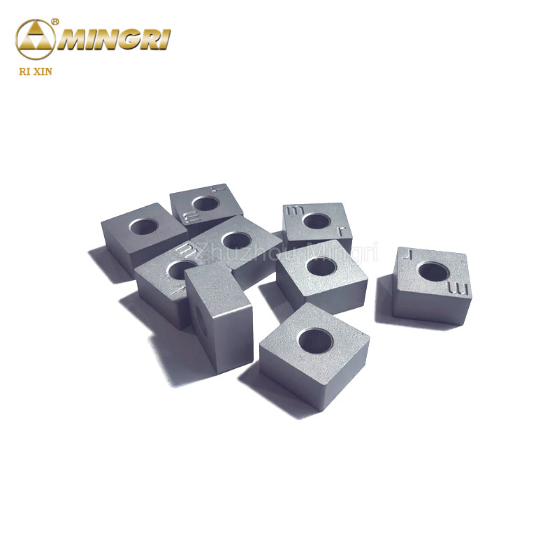 12.7x12.7x6.5 Τετράγωνες άκρες πλατύτητας Tungsten Carbide Chain Saw Parts Insert για το κόψιμο πέτρας